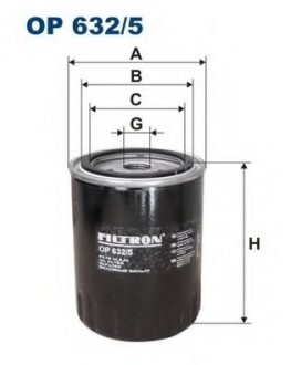 Масляный фильтр FILTRON OP632/5 (фото 1)