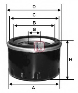 Масляный фильтр SOFIMA S 2100 R (фото 1)