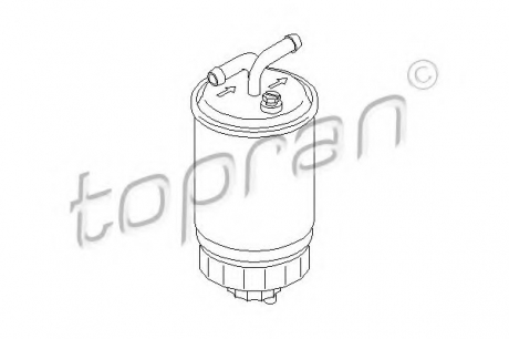 Фільтр паливний VW LT 2.4D/T3 1.6D/TD ->88, Golf II ->87 (без підігріву) TOPRAN / HANS PRIES 102 731 (фото 1)