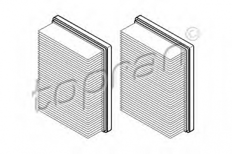 Фільтр повітряний TOPRAN / HANS PRIES 108 674 (фото 1)