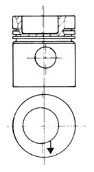 Поршень KOLBENSCHMIDT 93831610 (фото 1)