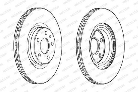 Диск гальмівний FERODO DDF2329C (фото 1)