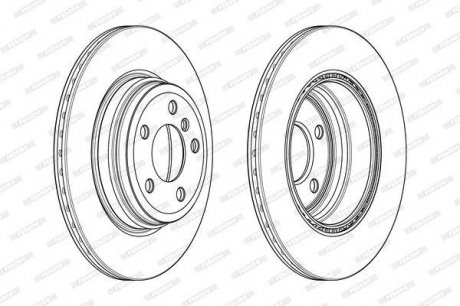 Тормозной диск FERODO DDF2404C (фото 1)