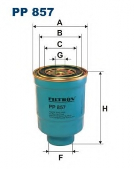 Топливный фильтр FILTRON PP857 (фото 1)
