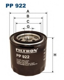 Топливный фильтр FILTRON PP922 (фото 1)