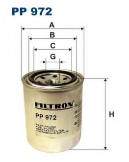 Топливный фильтр FILTRON PP972 (фото 1)