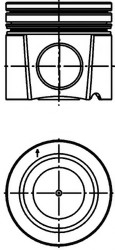 Поршень KOLBENSCHMIDT 40310600 (фото 1)