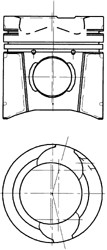Поршень KOLBENSCHMIDT 94394600 (фото 1)