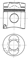 Поршень двигуна KOLBENSCHMIDT 94452600 (фото 1)