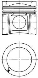 Поршень KOLBENSCHMIDT 94931600 (фото 1)