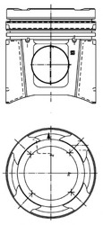 Поршень KOLBENSCHMIDT 99697600 (фото 1)