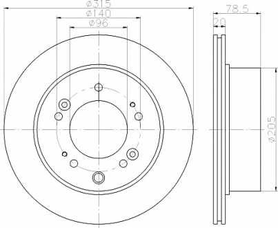 Тормозной диск TEXTAR 92205000 (фото 1)