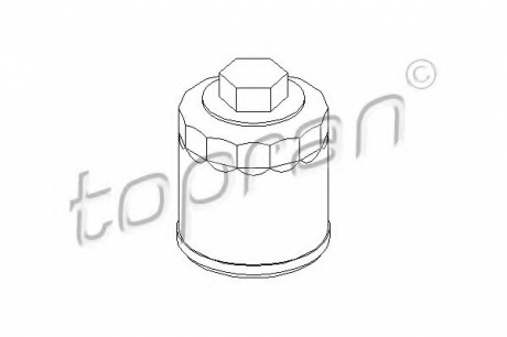 Фільтр масляний VW Caddy II-III 1.4 (95-10), Polo 1.0-1.4 (92-01) TOPRAN / HANS PRIES 107 694 (фото 1)