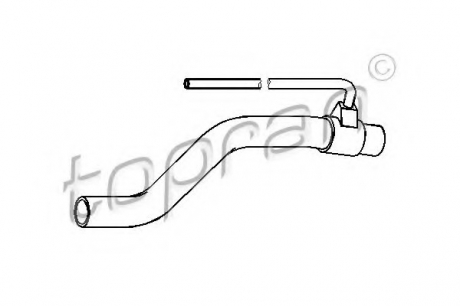 Шланг радиатора TOPRAN / HANS PRIES 111 978 (фото 1)
