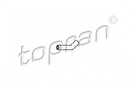 Шланг радіатора TOPRAN / HANS PRIES 205 709 (фото 1)