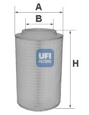 Фільтр повітряний UFI 27.625.00 (фото 1)