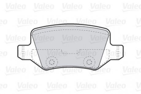 Колодки торм. MB A CLASS задние к-т Valeo 301583 (фото 1)