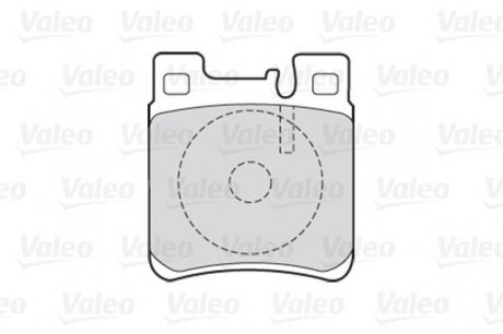 Гальмівні колодки дискові MERCEDES C-Class/CLK/E-Class/S-Class/SL/SLK "2,0-6,0 "R "91-11 Valeo 301617 (фото 1)