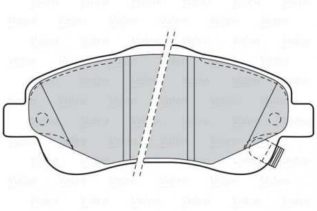 Гальмівні колодки дискові TOYOTA Avensis/Corolla "1,6-2,4 "F "03-09 Valeo 301665 (фото 1)