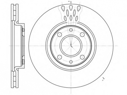 Тормозной диск WOKING D6443.10 (фото 1)