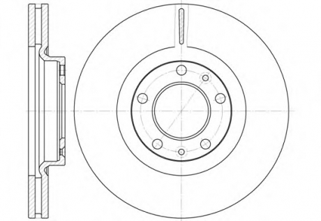 Тормозной диск WOKING D6693.10 (фото 1)