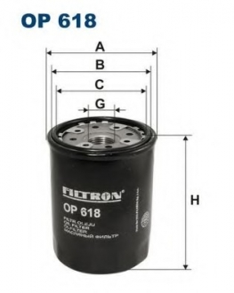Масляный фильтр FILTRON OP618 (фото 1)