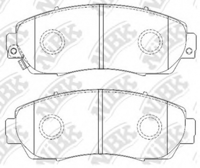 Колодки тормозные NiBK PN8802 (фото 1)
