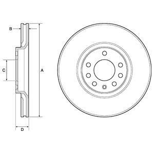 Тормозной диск Delphi BG3770C (фото 1)