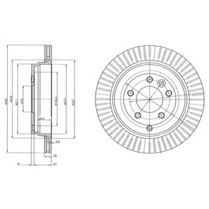 Тормозной диск Delphi BG4020C (фото 1)