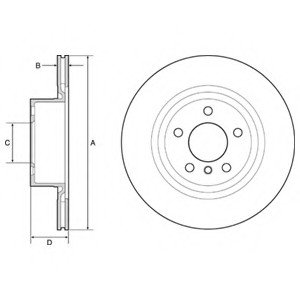 Тормозной диск Delphi BG4644C (фото 1)