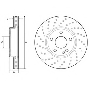 Тормозной диск Delphi BG4657C (фото 1)