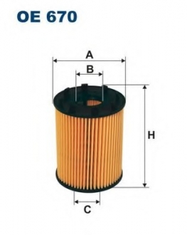 Фільтр масляний OE 670 FILTRON OE670 (фото 1)