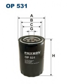 Масляный фильтр FILTRON OP531 (фото 1)