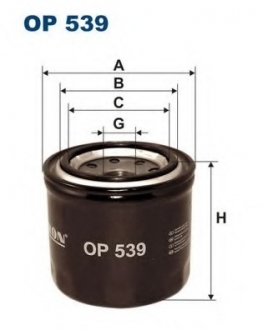 Масляный фильтр FILTRON OP539 (фото 1)