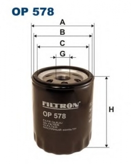 Масляный фильтр FILTRON OP578 (фото 1)