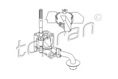 Масляный насос TOPRAN / HANS PRIES 100 256 (фото 1)