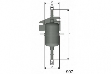 Топливный фильтр MISFAT E105 (фото 1)