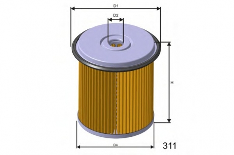 Топливный фильтр MISFAT F682 (фото 1)
