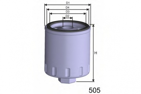 Масляный фильтр MISFAT Z282A (фото 1)