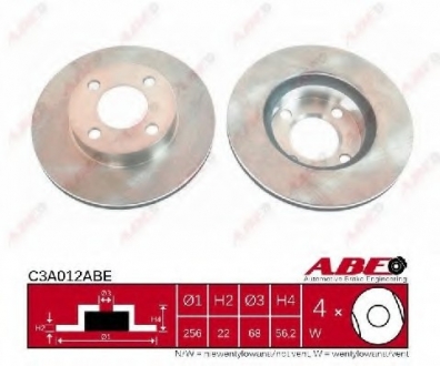 Тормозной диск ABE C3A012ABE (фото 1)