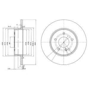 Тормозной диск Delphi BG3602 (фото 1)