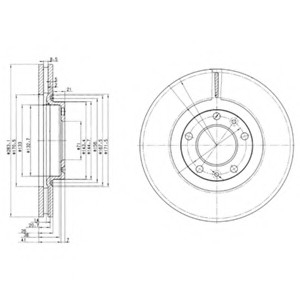 Тормозной диск Delphi BG3682 (фото 1)