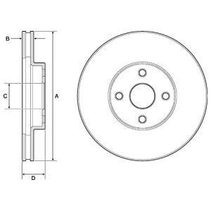Тормозной диск Delphi BG3780 (фото 1)