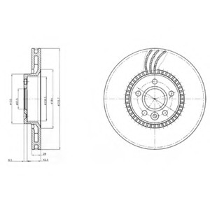 Тормозной диск Delphi BG3784 (фото 1)