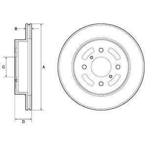 Тормозной диск Delphi BG3941 (фото 1)