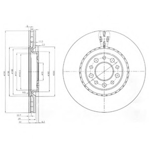 Гальмівний диск Delphi BG3993 (фото 1)