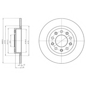 Тормозной диск Delphi BG4315 (фото 1)