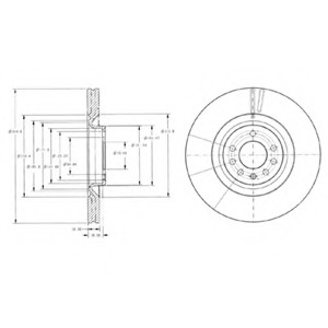 Тормозной диск Delphi BG9098 (фото 1)