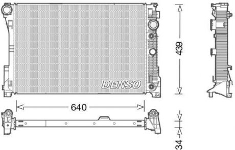 Теплообменник DENSO DRM17048 (фото 1)