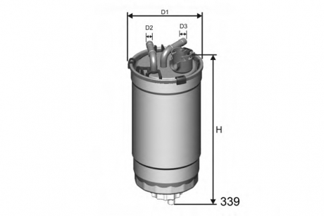 Топливный фильтр MISFAT M391 (фото 1)